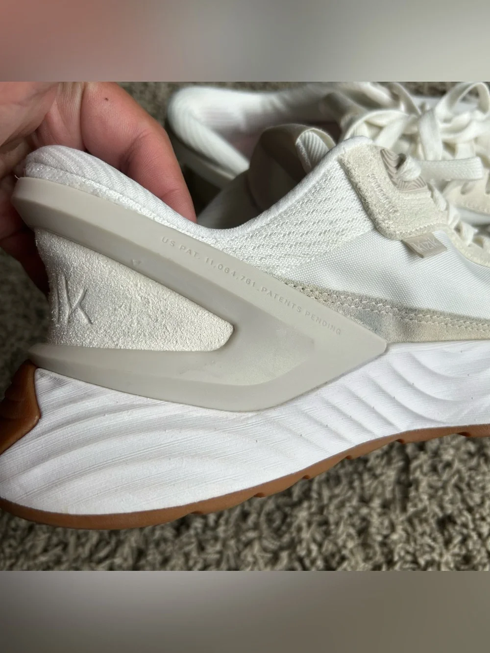 Kizik Monaco Shoes Womens 8.5 White Moonbeam Hands Free Slip On Comfort Sneakers